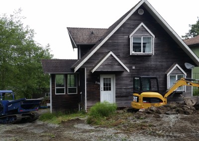 Waterproofing Foundation and Re-establishing Drainage, Tofino